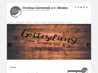 christus-gemeinde-minden.de Webseite Vorschau