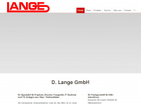 lange-gmbh.de Webseite Vorschau