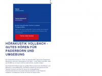 hoerakustik-vollbach.de Webseite Vorschau