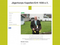 jaegerkorps-kapellen.de Webseite Vorschau