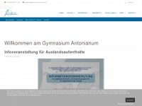 antonianum.de Webseite Vorschau