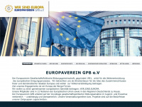 gpb-europaverein.de Webseite Vorschau