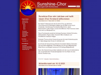 sunshine-chor.de Webseite Vorschau