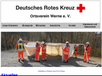 drk-werne.de Webseite Vorschau