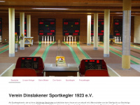 dinslakener-sportkegler.de Webseite Vorschau