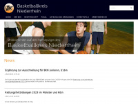 basketballkreis-niederrhein.de Webseite Vorschau