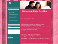 hebamme-katja-online.de Webseite Vorschau