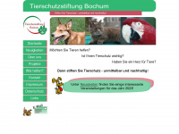 tierschutzstiftung-bochum.de Webseite Vorschau