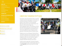 tandem-stiftung.de Webseite Vorschau