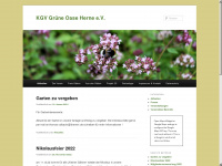 kgv-gruene-oase.de Webseite Vorschau