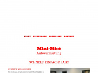 mini-miet.de Webseite Vorschau