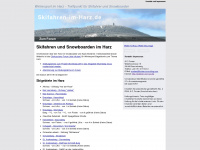 skifahren-im-harz.de Webseite Vorschau