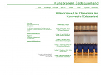 kunstverein-suedsauerland.de Webseite Vorschau