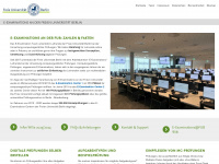 e-examinations.fu-berlin.de Webseite Vorschau
