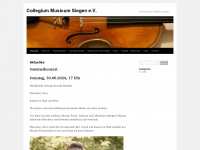 collegium-musicum-siegen.de Webseite Vorschau