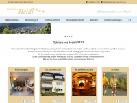 gaestehaus-heidi-kroev.de Webseite Vorschau