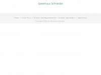 gaestehaus-schneider.de Webseite Vorschau