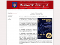 musikvereinbirkenfeld.de Webseite Vorschau