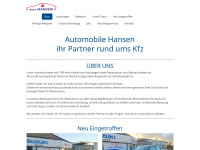 auto-hansen.de Webseite Vorschau