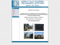 metallbau-koster.de Webseite Vorschau