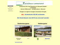 ferienhaus-lambertshof.de Webseite Vorschau