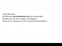 cdu-mackenbach.de Webseite Vorschau