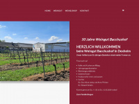 weingut-bacchushof.de Webseite Vorschau