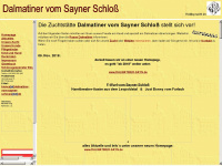 dalmatiner-vom-sayner-schloss.de Webseite Vorschau