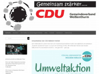 cdu-gvweissenthurm.de Webseite Vorschau