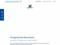 baerenbach-hunsrueck.de Webseite Vorschau
