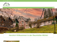 baunhoeller-muehle.de Webseite Vorschau