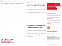 eschbach-rlp.de Webseite Vorschau