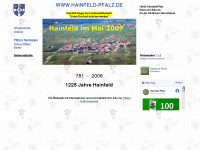 hainfeld-pfalz.de Webseite Vorschau