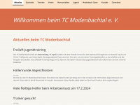tc-modenbachtal.de Webseite Vorschau