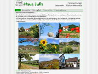 haus-julia.de Webseite Vorschau