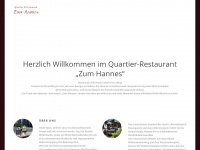 restaurant-zum-hannes.de Webseite Vorschau