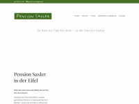 pension-saxler.de Webseite Vorschau