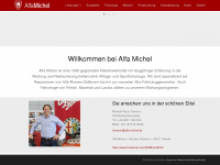 alfa-michel.de Webseite Vorschau