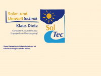 dietz-solar.de Webseite Vorschau