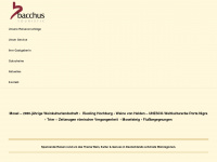 bacchus-touristic.de Webseite Vorschau