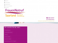 frauennotruf-saarland.de Webseite Vorschau