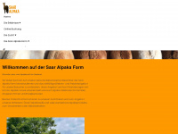 saar-alpaka.de Webseite Vorschau