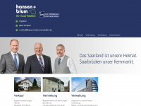 hansen-blum-immobilien.de Webseite Vorschau
