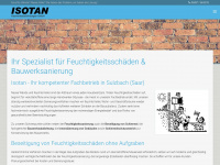 isotan.de Webseite Vorschau