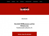 taekwondo-lebach.de Webseite Vorschau