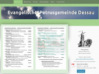 petruskirche-dessau.de Webseite Vorschau