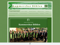 kammerchor-boehlen.de Webseite Vorschau