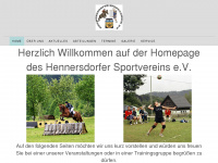 hennersdorfersv.de Webseite Vorschau