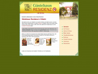 gaestehaus-residenz.de Webseite Vorschau