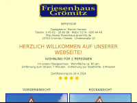 friesenhaus-groemitz.de Webseite Vorschau